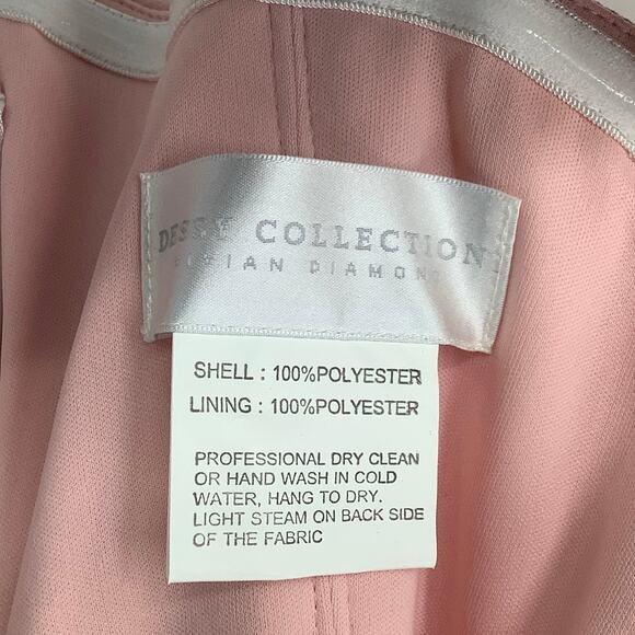 NEW! Dessy Collection Size 0 Spaghetti Strap Jumpsuit Rose $263 msrp I24-13 - Picture 5 of 11